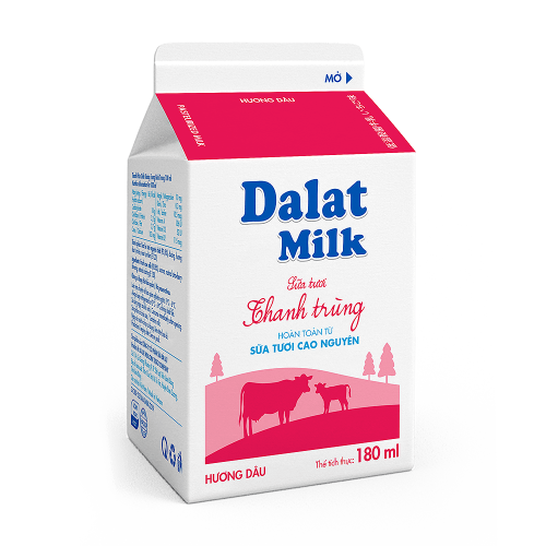 STTT-180ml_Dau-1-min Sữa Tươi Thanh Trùng Hương Dâu 180ml